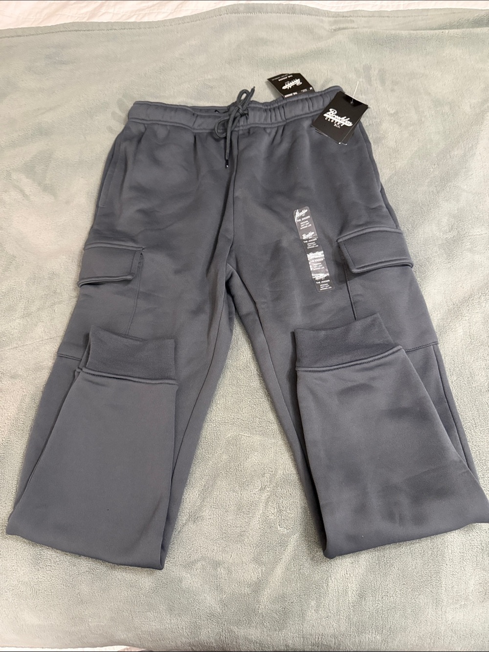 Brooklyn Cloth Slate Gray Cargo Joggers